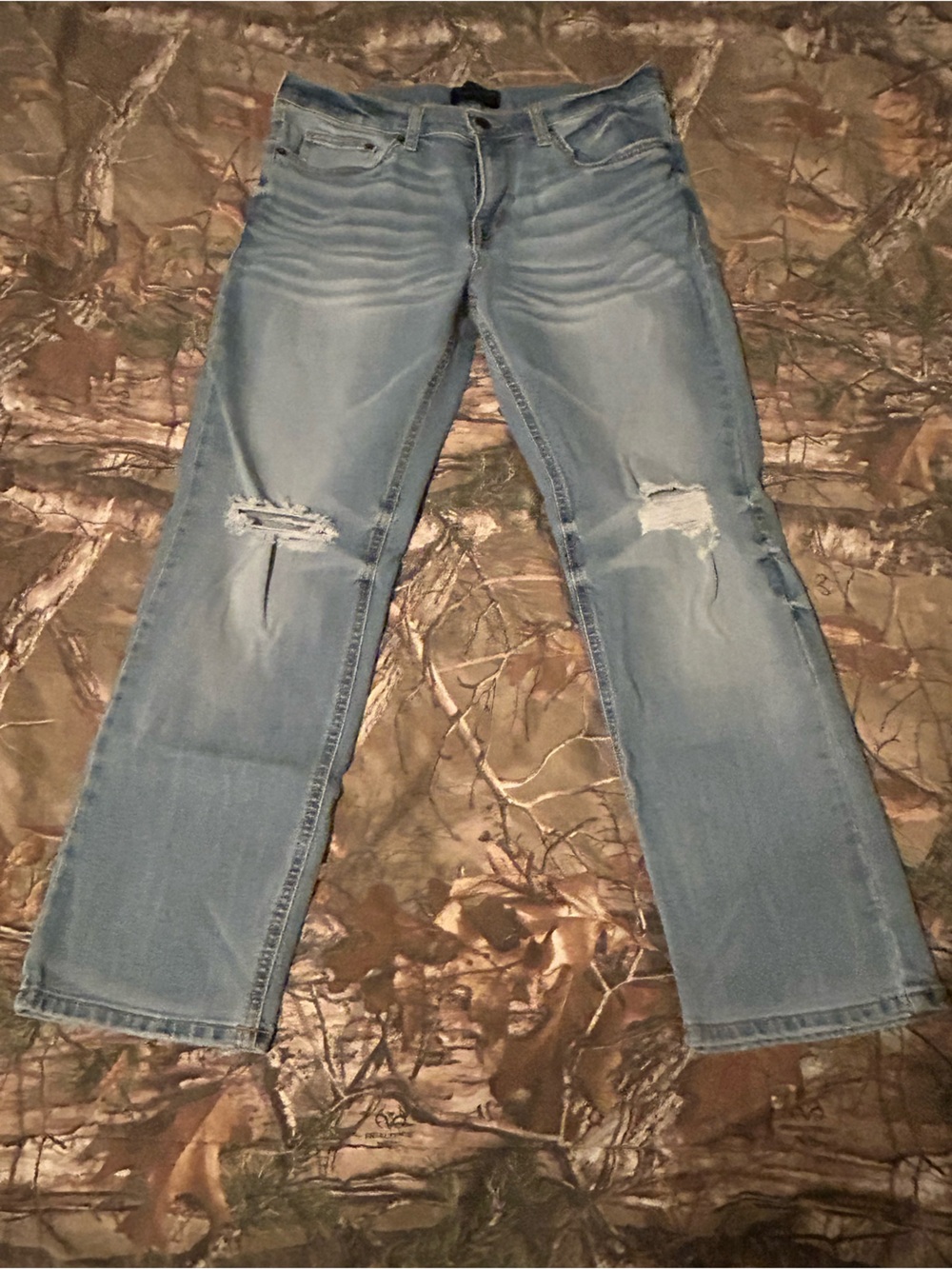 NOBO Light Blue Distressed Men’s Jeans